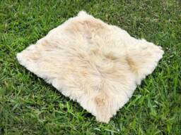 Handmade Baby Alpaca Fur Cushion Cover - 15.7 - thumbnail 1