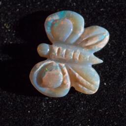 Lightning Ridge Rainbow Butterfly Opal Carving - 5.36 Cts - thumbnail 3