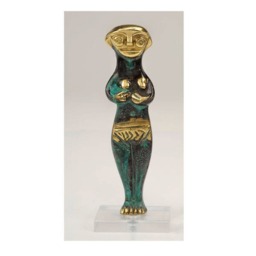 Bronze Astarte Goddess Statue, Fertility Sculpture, Ancient Greek Mythology Decor, Handmade Brass Figurine, Home Gift - thumbnail 2