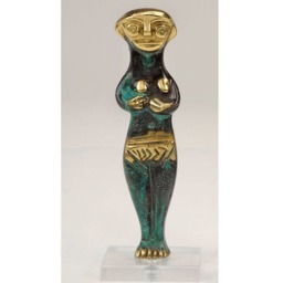 Bronze Astarte Goddess Statue, Fertility Sculpture, Ancient Greek Mythology Decor, Handmade Brass Figurine, Home Gift - thumbnail 3