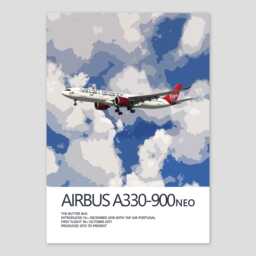 Virgin Atlantic Airbus A330 Neo Print, Aviation Art, Airliner Art Prints, Pilot Gift, Poster, Airline Decor - thumbnail 2