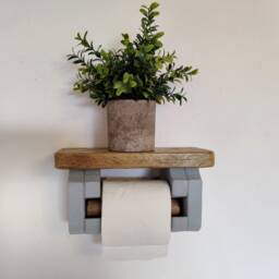 Toilet Roll Holder - Two Tone Grey - 0136 - thumbnail 2