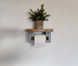 Toilet Roll Holder - Two Tone Grey - 0136