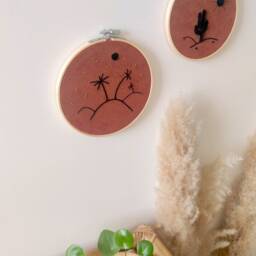Night in The Desert Wall Embroidery - Souvenirs De Vacances Collection - thumbnail 2