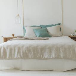 Natural Linen Pillowcase, Soft Stonewashed Linen, Envelope Closure, Bedding, Pillow Cover - thumbnail 3