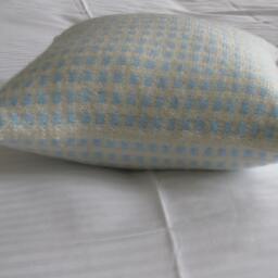 Hand-Knitted Cushion, Praline Collection, Wool, Home Decoration, Decorative Art, Square Unique Piece - thumbnail 3