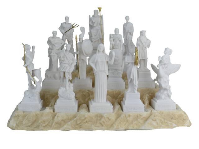 12 Greek Olympian Gods Set, Full Pantheon Statue Collection, Ancient Mythology Figures, Home Decor Sculpture, Unique Gift, Handmade - image 1
