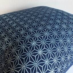 Hmong Pillow Blue Cushions Indigo Batik Throw Cushion Boho Chic Living-Room Decorative Sofa Pillows - thumbnail 4