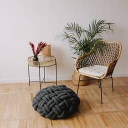 Pouf Ottoman Floor Seating Giant Floor Pillow Cushion Olive Green - thumbnail 2
