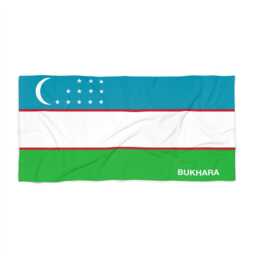 Uzbekistan Beach Towel, Uzbekistan Flag Towel, Of Uzbekistan, Beach Country Gift - thumbnail 2