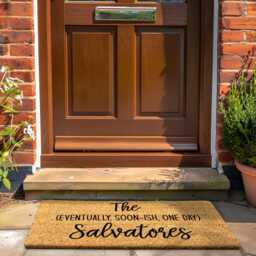Eventually, Soon-Ish, One Day Funny Doormat - Personalized Family Name Door Mat Custom Welcome Gift Couples - thumbnail 3