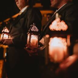 Rose Gold Wedding Centerpiece Lanterns For Candle, Pink Blush Bridal Shower, Moroccan Lantern, Candle Holder, Hanging Lantern - thumbnail 4