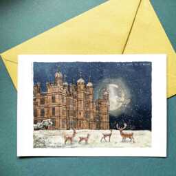 Burghley House & Gardens Art Print Or Greeting Card Christmas - thumbnail 2