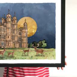 Burghley House & Gardens Art Print Or Greeting Card Christmas - thumbnail 3