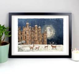 Burghley House & Gardens Art Print Or Greeting Card Christmas - thumbnail 1