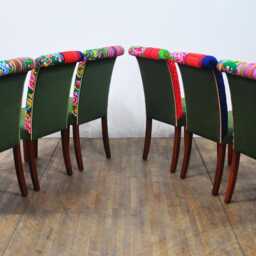 6 X Dining Chairs - Spring Flowers - thumbnail 4