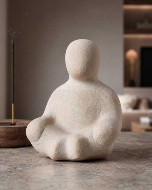 Tranquility - Expressive Ceramic Figurine For Sandplay & Counseling - image 1