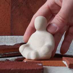 Tranquility - Expressive Ceramic Figurine For Sandplay & Counseling - thumbnail 4