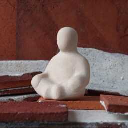 Tranquility - Expressive Ceramic Figurine For Sandplay & Counseling - thumbnail 2