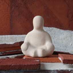 Tranquility - Expressive Ceramic Figurine For Sandplay & Counseling - thumbnail 2