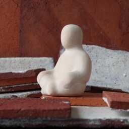 Tranquility - Expressive Ceramic Figurine For Sandplay & Counseling - thumbnail 3