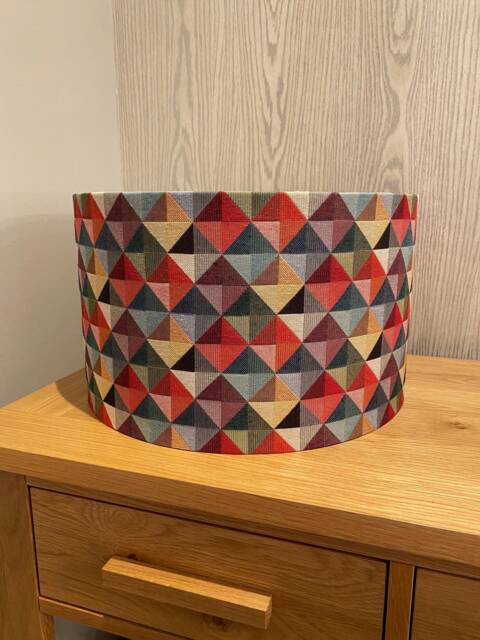 Handmade Lampshade in A Multi Coloured Tapestry Print Fabric, Various Sizes Available, Ceiling Or Floor/Table Lamp Options - image 1