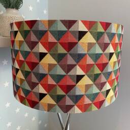 Handmade Lampshade in A Multi Coloured Tapestry Print Fabric, Various Sizes Available, Ceiling Or Floor/Table Lamp Options - thumbnail 2