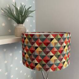 Handmade Lampshade in A Multi Coloured Tapestry Print Fabric, Various Sizes Available, Ceiling Or Floor/Table Lamp Options - thumbnail 3