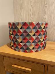 Handmade Lampshade in A Multi Coloured Tapestry Print Fabric, Various Sizes Available, Ceiling Or Floor/Table Lamp Options - thumbnail 1