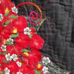 Art Quilt, Hand Made Wall Hanging, Contemporary Gift For Her, Him, Housewarming, Art - thumbnail 2