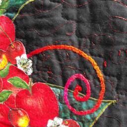 Art Quilt, Hand Made Wall Hanging, Contemporary Gift For Her, Him, Housewarming, Art - thumbnail 3