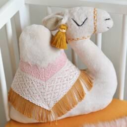 Pink Camel Decor Pillow Boho Baby Nursery & Ramadan - thumbnail 3