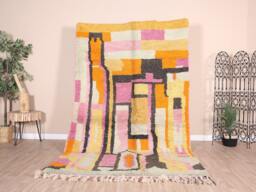 Vintage Boujaad Rug, Authentic Moroccan Rug 6x9 Ft - thumbnail 1