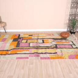 Vintage Boujaad Rug, Authentic Moroccan Rug 6x9 Ft - thumbnail 2