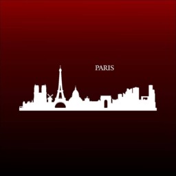 Paris City Wall Skyline Vinyl Decal Home Decoration Sticker - thumbnail 2