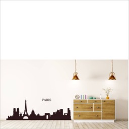 Paris City Wall Skyline Vinyl Decal Home Decoration Sticker - thumbnail 3