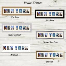 New York Photo Frame Holiday Word Name Gift 1260-Dd By Photos in A Word - thumbnail 3