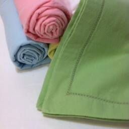 Hemstiched Flannel Baby Receiving Blanket Green Quiltsy Handmade - thumbnail 3