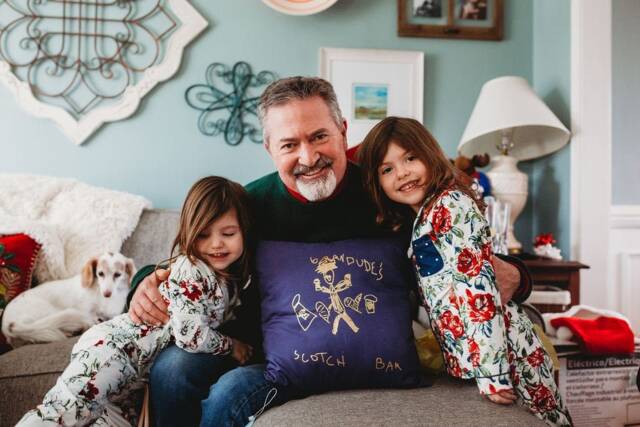 Grandad Personalised Cushion - Childrens Drawing Gift Fathers Day & Me - image 1