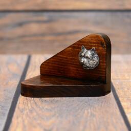 Norwich Terrier - Wooden Candlestick With Dog, Souvenir, Decoration, Limited Edition, Collection - thumbnail 2