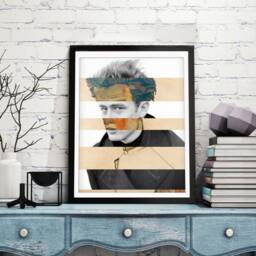 Once A Rebel - James Dean - Egon Schiele Mashup Available As Poster & Canvas - thumbnail 3