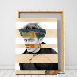 Once A Rebel - James Dean - Egon Schiele Mashup Available As Poster & Canvas - thumbnail 2