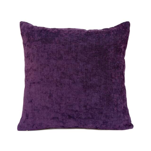 Dark Purple Plum Decorative Throw Pillow Cover, Boho Cushion Covers, Velour Blend Designer Pillowcase, Accent Farmhouse Sparkle Pillows - image 1