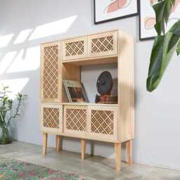 Tall Cabinet, Handmade From Solid Pinewood - Tsal - thumbnail 2