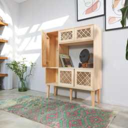 Tall Cabinet, Handmade From Solid Pinewood - Tsal - thumbnail 3