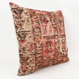 Bohemian Kilim Pillow 20'' Turkish Wool Accent Pillow - thumbnail 3