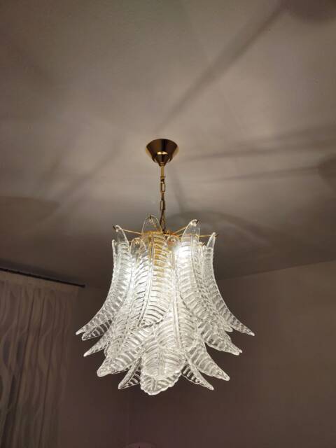 Murano Glass Leaves Chandelier - image 1