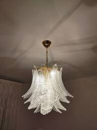 Murano Glass Leaves Chandelier - thumbnail 1