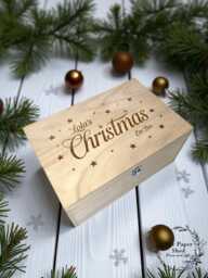 Personalised Christmas Eve Box Wooden Engraved - thumbnail 1