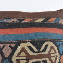 "Kilim Pillow 24x24 Inc , Wool Kilim Cousin From Anatolia, 24""x24" - thumbnail 3